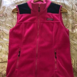 VV pink and navy vest